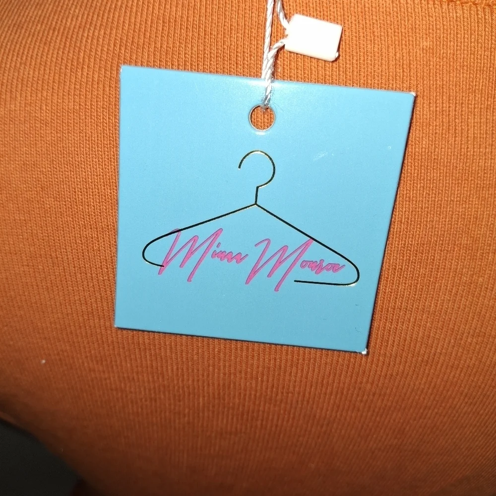 Orange Sleeveless Bodysuit- W Sz Small - Picture 4 of 7